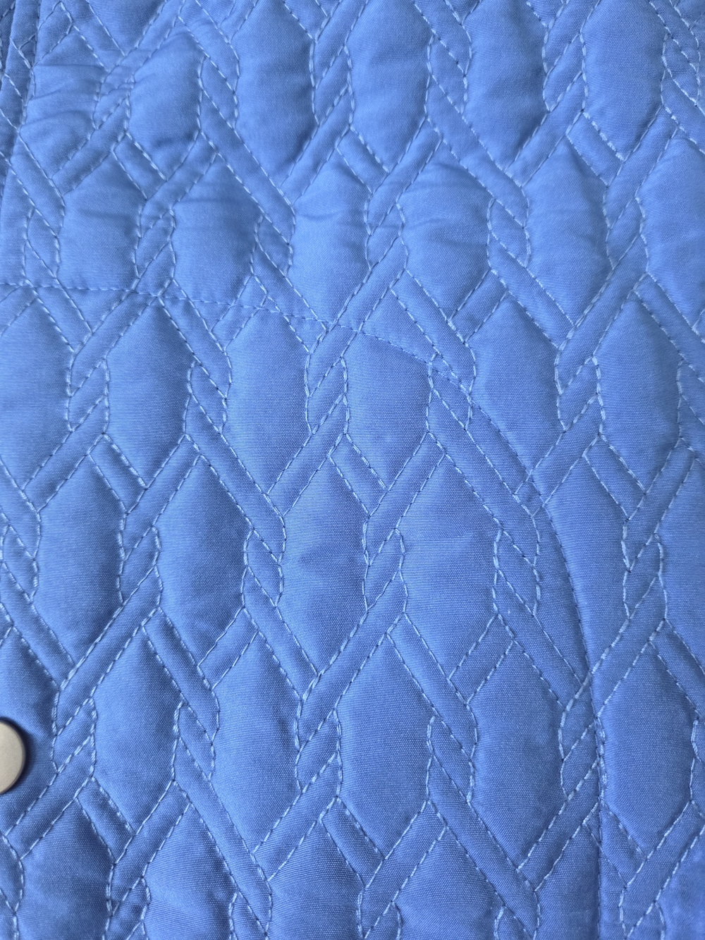 Allison Daley Plus Diamond Quilted Full Zipper Vest Royal Blue Sz 18W Pockets - Picture 4 of 9